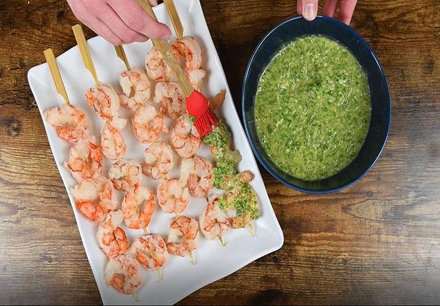 Chimichurri Shrimp Skewers - Step 4